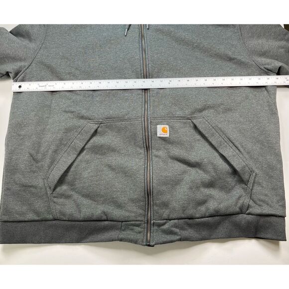 Carhartt Rain Defender Loose Fit Thermal Lined Full Zip Sweatshirt Size XXXL 3XL - Picture 7 of 12